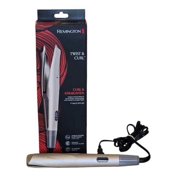 LNWOT  -  REMINGTON TWIST & CURL Dual Iron Like New In Box - Picture 1 of 11